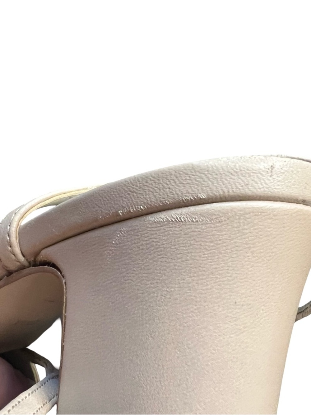 Marc Fisher Laynie Block Heel Slingback Pumps in Nude and Black - Picture 7 of 7